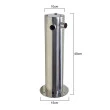 Torre Chopp Inox Plus Para 2 Torneiras