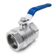 Válvula Esfera Monobloco Inox 304 - Rosca 3/4"
