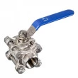 Válvula Esfera Tripartida Inox 304 - Rosca 1/2"