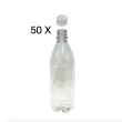 50 garrafa pet 500 ml tampa branca