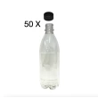 50 garrafas pet com tampa preta