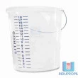 Balde Graduado PP 20 Litros Transparente