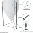 Fermentador Cônico Roto Plus 150 Litros Branco