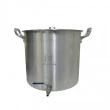Caldeirão Cervejeiro Alumínio Reforçado n.26 com Válvula Inox - 12,7 lts