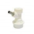 Conector Ball Lock Branco para Gás Post Mix - Espigão 1/4"