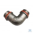 Cotovelo Com Flange Inox 304 Bsp 3/4 Com Orings
