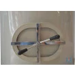 Porta de Visita Completa para Pipas 375x255 mm PP Bege