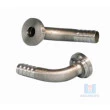 Espigão Curvo Inox 3/8” para porcas de 5/8" para Chopp