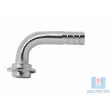 Espigão Curvo Mangueira 1/4” para porcas de 5/8" para Chopp