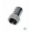 Espigão Latão Fêmea Redução Rosca 1/2" para 3/8"