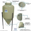 Fermentador Cônico Roto Plus 75 Lts Black Edition