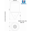 Fermentador Cônico Rotomoldado Branco 150 Litros
