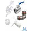 Kit de Acessórios em Aço Inox para Fermentador Cônico - BSP 3/4"