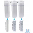 Kit 3 Filtros para Água Tira Cloro - Branco 9"