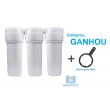 Kit 3 Filtros para Água Tira Cloro - Branco 9"