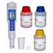 Kit Calibração Medidor PH com Medidor de PH KR21 e Soluções PH 4, 7 e 10