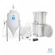 Kit Cervejeiro 2 Caldeirões com Fermentador Cônico -40 Lt