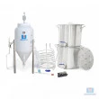 Kit Cervejeiro 2 Caldeirões de Alumínio com Fermentador Rotomoldado - 20 Litros