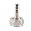 Niple Reto Latão 1/4 Cromado Para Chopp - para porcas 5/8"