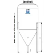 Pé Inox para Fermentador Rotomoldado 100 Litros