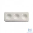 Placa de Toque Porcelana 3 Cavidades
