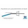 Poço Termométrico Curvo em Inox 140 mm 