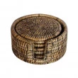 Porta Copos Rattan