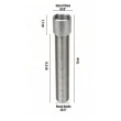 Prolongador p/ Torneira de Chopp - Rosca G5/8" X 15 cm - Sem Flange - Aço Inox