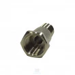 Prolongador de Torneira de Chopp - em material de Latão medindo 70 mm - frente
