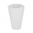 Rolha Cônica de Silicone c/ Furo 12mm para Envasadora Contra Pressão - 16x28x40