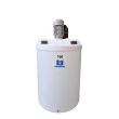 Tanque Mistura de Detergentes160 Lts PE Branco com Agitador Cowles e Inversor Fundo Plano