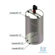 Tanque 500 Lts PP Bege Cônico com Agitador