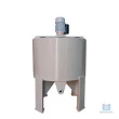 Tanque Mistura de Detergentes 150 Lts PP Bege Agitador Cowles e Inversor Fundo Cônico