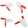 Torneira PP Bico Vermelho 3/4" com Porca – 28E