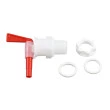 Torneira PP Bico Vermelho 3/4" com Porca – 28E